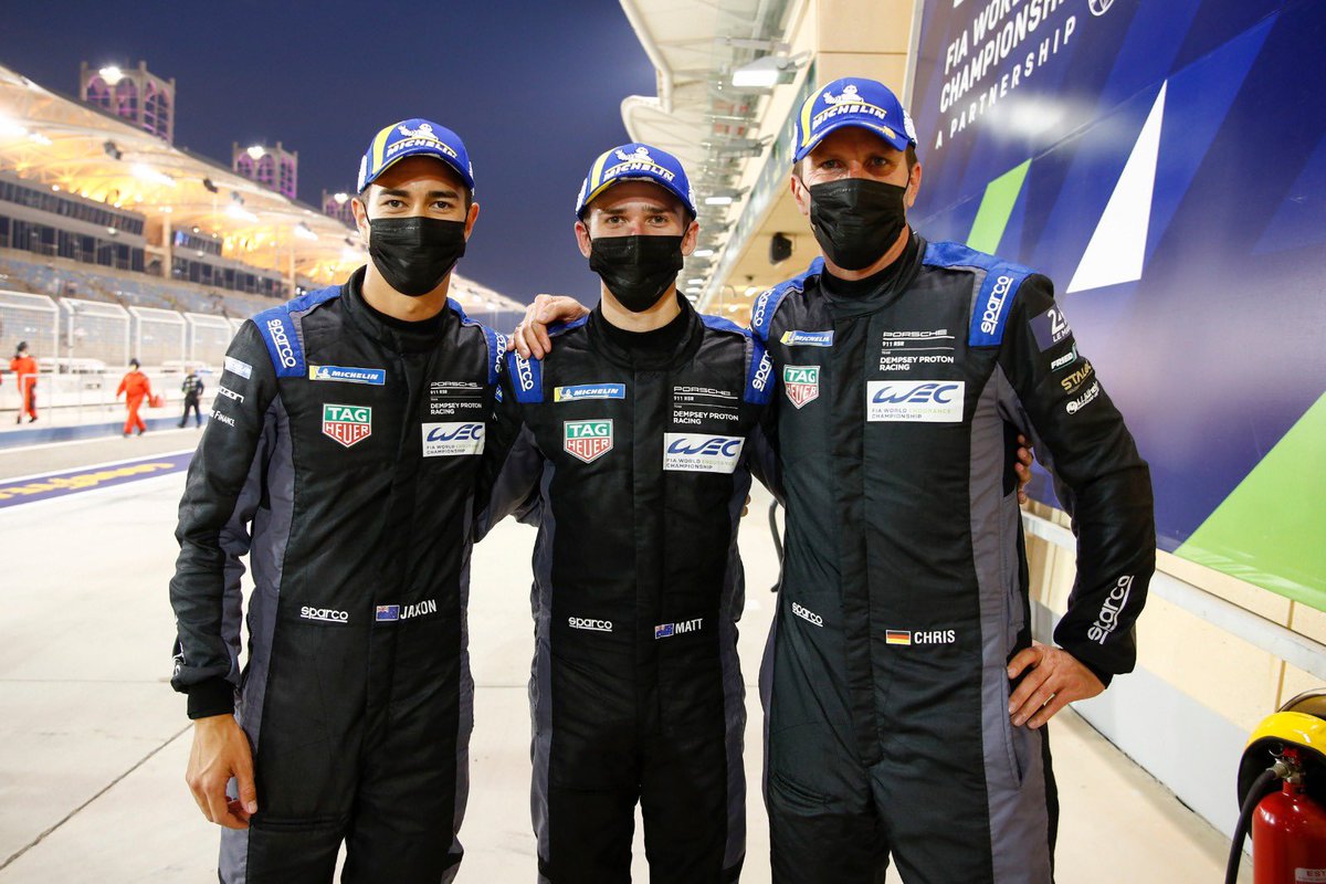 mattcampbell22_'s tweet photo. YEESSSS P2 IN THE #Bahrain6h 👨‍👦‍👦 Nice to get our first podium of the year after a tough run! @ProtonRacing making the difference for us yesterday with perfect stops 🗳 #TeamPorsche https://t.co/m2tZpJ39fF