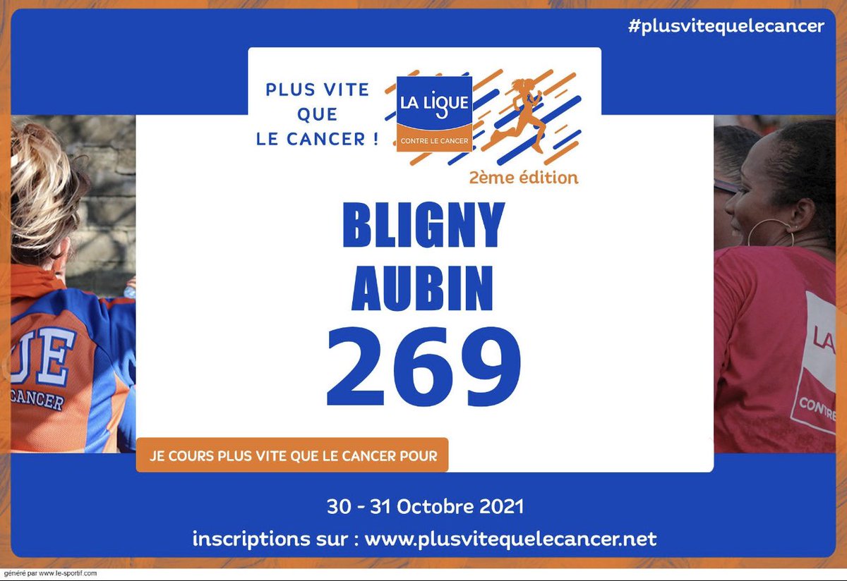 AubinKohlanta's tweet photo. Deuxième année en tant qu’ambassadeur pour @laliguecancer et sa course virtuelle #plusvitequelecancer. Cette année c’est semi-marathon 🏃🏻! Dossard et don c’est fait ✅ on chausse maintenant les basket 👟 ! https://t.co/7KYFpNZJoT