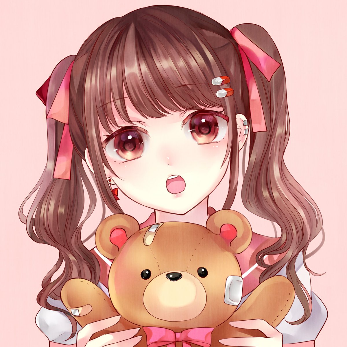 病み可愛いというのを描いてみたくて もうちょい描いてまたフリーアイコンにします 竹輪てんのイラスト