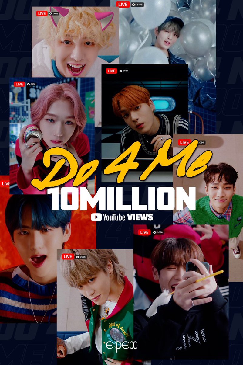 Image for [🎊] EPEX - 'Do 4 Me' hits 10M views on YouTube! 🔗 https://t.co/9tyJL94Yri EPEX Eight_Apex Do4Me Bipolar Love Book Prelude_of_Love Wish Geum Dong-hyun Mu Amin Baek Seung Aiden Yewang Jeff https://t.co/bCqwZItHdv