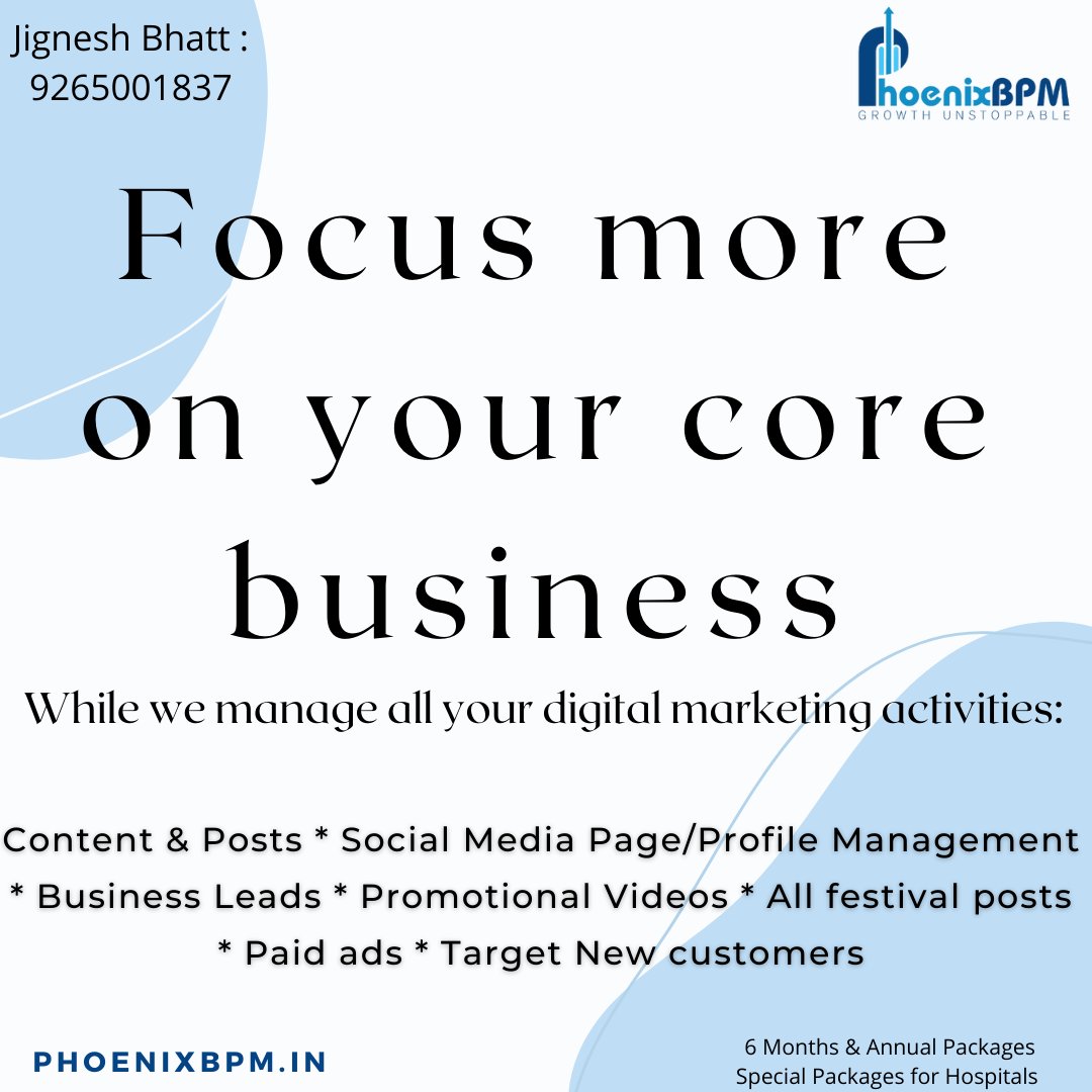 PhoenixbpmSeo's tweet photo. Digital marketing is easy, profitable and convenient to outsource , especially when the agency has an experienced team. Get the #completedigitalmarketing bundle at nominal cost of 8500 a month.
#socialmediapackages #leadgeneration #AnnualPackage #digitalmarketingagencyindia https://t.co/yS4UhUBzFE