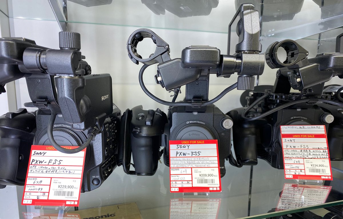 fujiyacamera_ht's tweet image. 【動画館】中古のPXW-FS5多数ございます！
FS5M2もございますよー

詳細は下記URL↓
fujiya-camera.co.jp/shop/goods/sea…

#SONY #FS5 #動画館