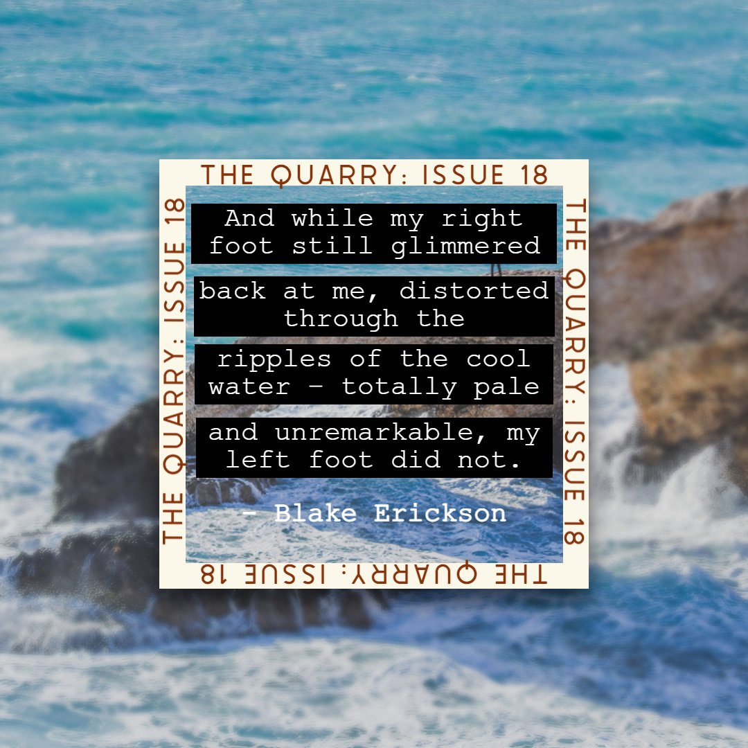 TheQuarryMQ's tweet photo. Gay Abandon by Blake Erickson is a Creative non-fiction story in The Quarry Issue 18! Coming soon ~ 5.11.21

#thequarryjournal #specialissue18 #studentjournal #poetry #fiction # CNF #outnow #booklovers #macuni #readers #writers #creativewriters #writingcommunity #auslit #writing https://t.co/lsbDJApFNR