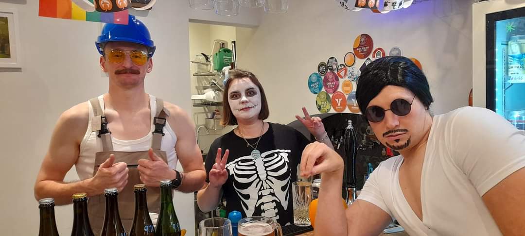 Thanks for the excellent night everyone!

The pizzas were fine as hell and even Salt Bae made an appearance.

(Tom was dressed as <a href="/manrampofficial/">Manramp</a>, not a member of the Village People or Bob The Builder, FYI)