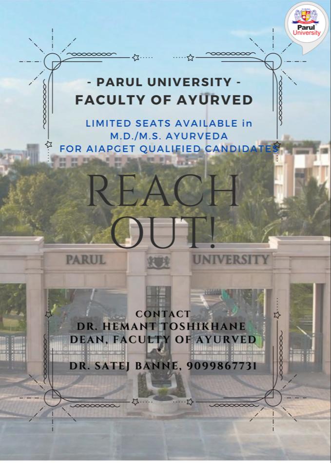 drsvd's tweet photo. Be Here Be Vibrant
@ParulUniversity https://t.co/BczPUguYJH