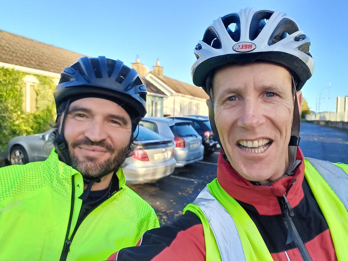Heading off on our cycle to #COP26Glasgow 
Wish us luck 😀 #COP26