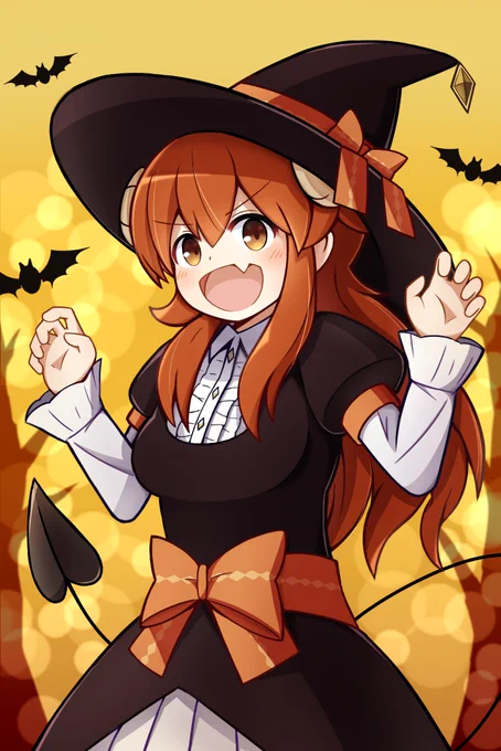 お菓子をくれなきゃ いたずらまぞくです!
#まちカドまぞく 
