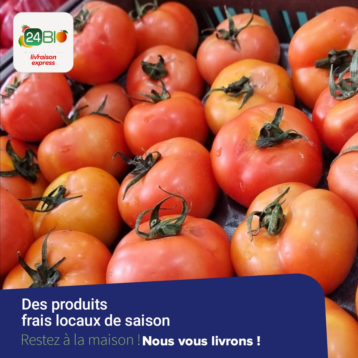 24Biodrc's tweet photo. Nos légumes sont idéals pour concocter vos plats les plus simples et les plus savoureux ! 🍅🥬🥒#24BIO #VosCoursesSansStress #FruitsEtLegumes #OnVousLivreChezVous https://t.co/YRytf3Ctla