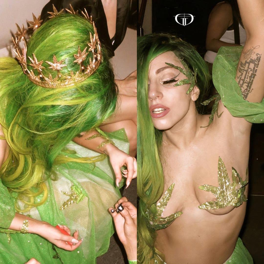 WedoreGaga's tweet photo. Lady Gaga as weed for Halloween 2012 #halloween2021 #LadyGaga https://t.co/Qalh6Mujcw