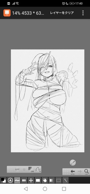 今日描き終わらんくて明日になったらただの痴女やん🤮 