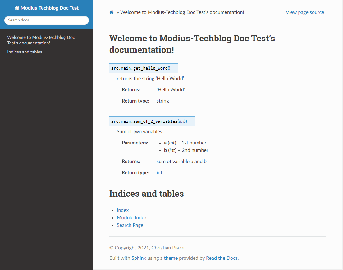 modius_techblog's tweet image. In meinem neuen Artikel habe ich mir mal das Thema automatisierte Dokumentation in Python angeschaut.
Schaut mal rein =)
bit.ly/2ZagWfE #python #sphinx #coding #developers #develop #devops #documentation