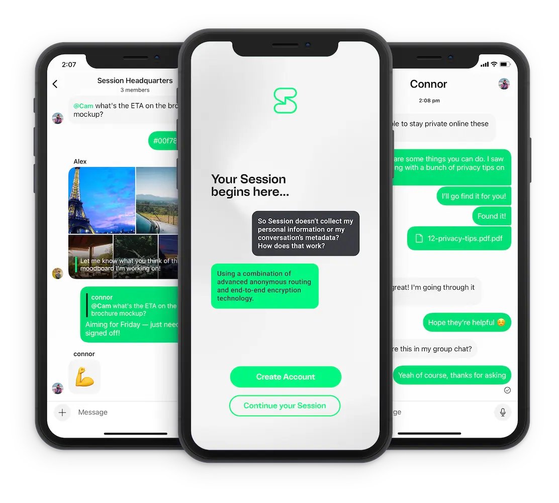 privacytoolsIO's tweet photo. Secure instant messenger of the day: @session_app 

https://t.co/Aq1uh3O1Sb

- decentralised
- onion-routed
- anonymous accounts
- e2ee by default
- funded by a registered non-profit org
- fully open source
- independently audited https://t.co/kDD0CyKo84