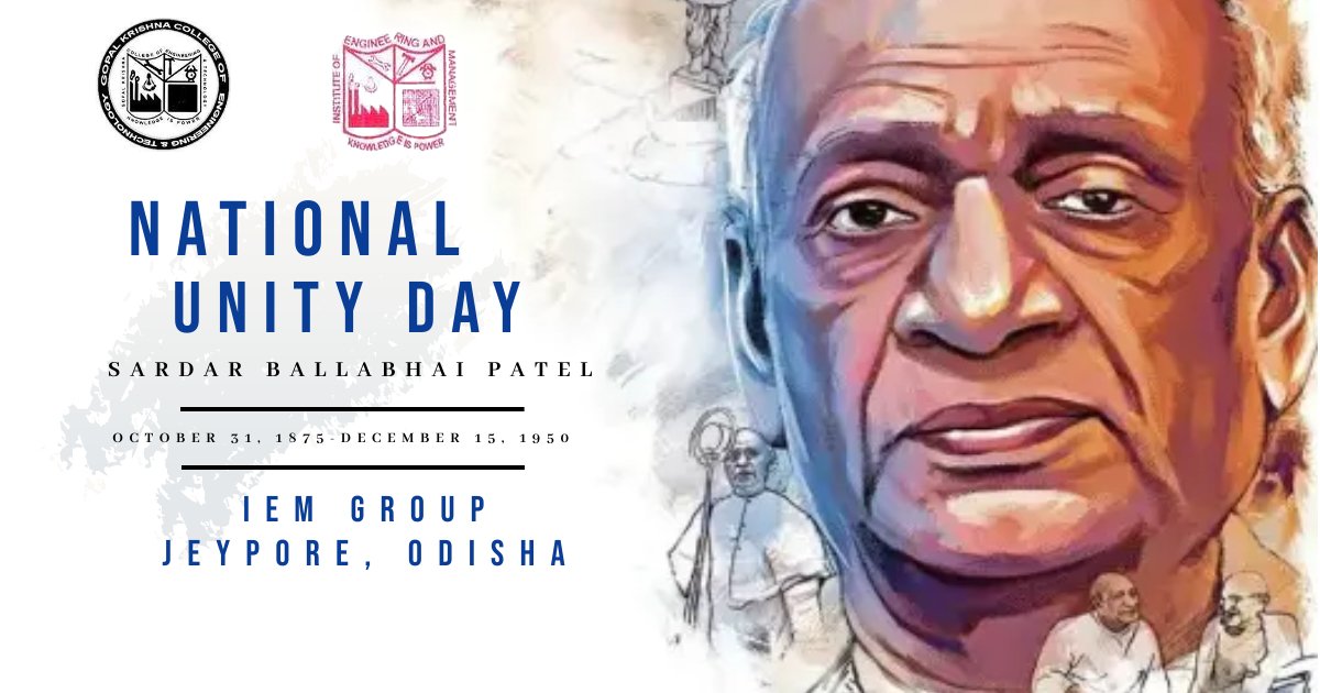 IEMGKCET's tweet photo. #NationalUnityDay #UnityDay #India #Bharat #IronManofIndia #IronMan #SardarPatel #SardarVallabhbhaiPatel #SardarVallabhaiPatel https://t.co/akOqByyZMq