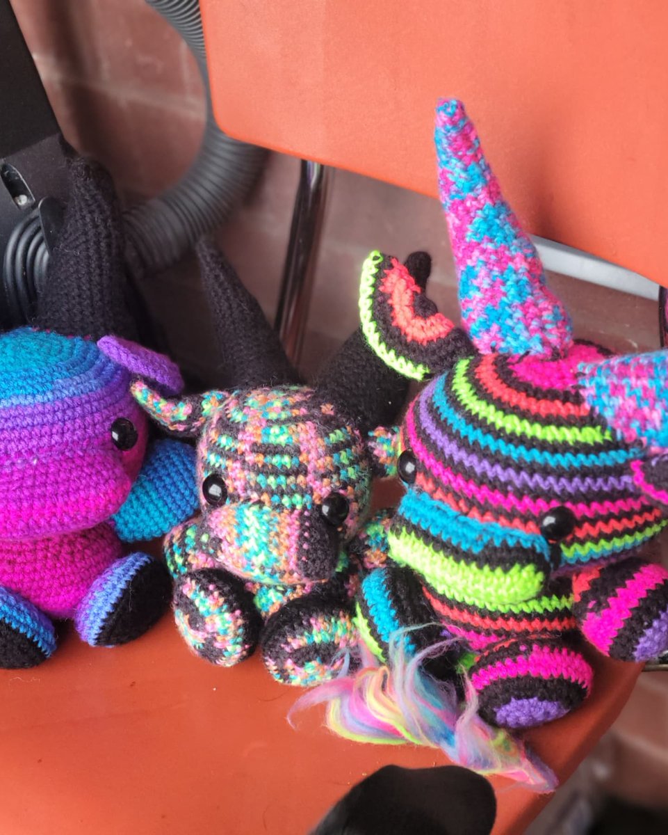 EclipseReckless's tweet photo. New crochet business is up and running! You can find me in Instagram under creepycute_crochet I am starting customs for these cute baphomets and soon even more to come! 
#newbusiness #crochet #support #share #crocheting #baphomet #creepycute https://t.co/2Bl7NaKis0