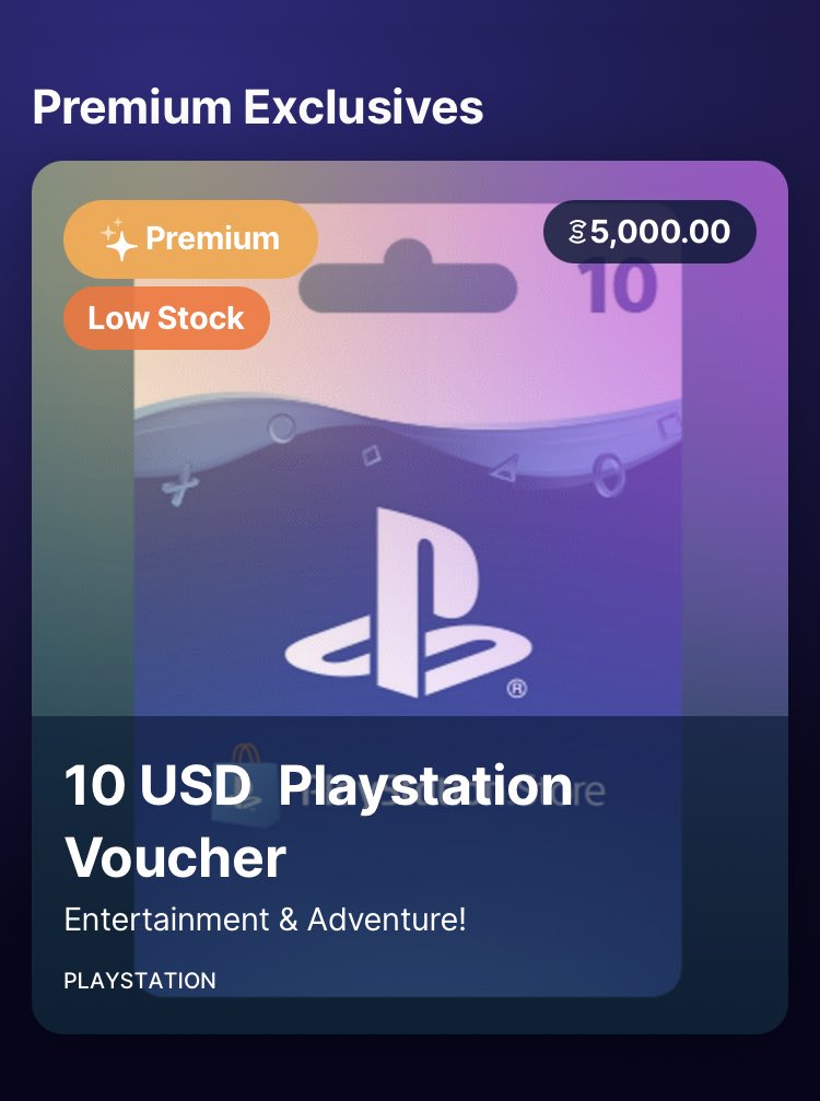 10 pound ps4 voucher sale