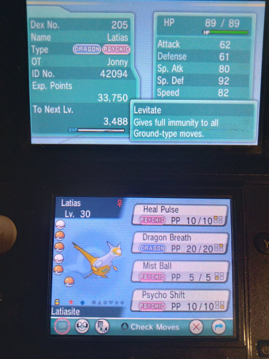 JonnyVG_'s tweet photo. OMFG SHINY STORY LATIAS!! it finally happened after 3299 SR's! Also this is technically a 3 year reclaim since i failed it to the game freezing on me back in 2018. DTQ Team is DONE!! @Rozoken @SabianTTV @OzzyTTV @Tales_of_Taylor @GalacticElliot @ShinyCollector_ @GhostTypeMike https://t.co/slPqiSxDZg