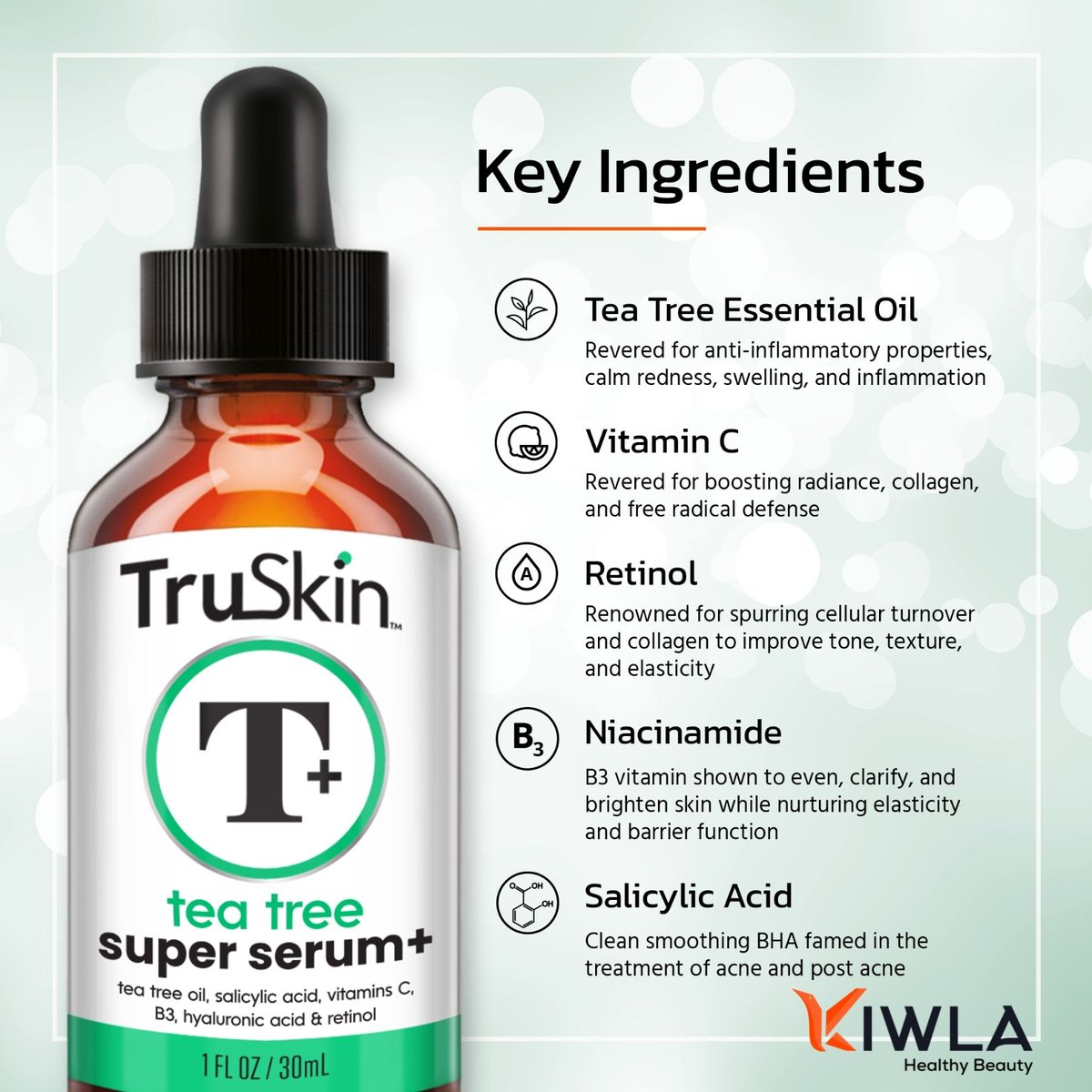 thekiwla's tweet photo. TruSkin Tea Tree Clear Skin Serum with Vitamin C, Salicylic Acid & Retinol, 1fl oz
.
.
.
#truskin #skincare #sunday #skincareproduct #skinserum #skincareserum #retinolserum #vitaminc #healthybeauty #thekiwla @thekiwla
https://t.co/8yT51nfh7i https://t.co/SuW4fWUnqN
