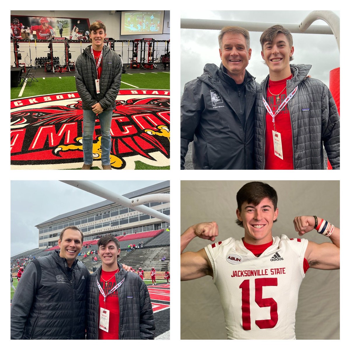 mwhitjohnson15's tweet photo. Thank you for a great gameday visit today @JSUGamecockFB @Coach_Grass @CoachWellsJSU @JR_Sandlin https://t.co/OQLfusWSQO
