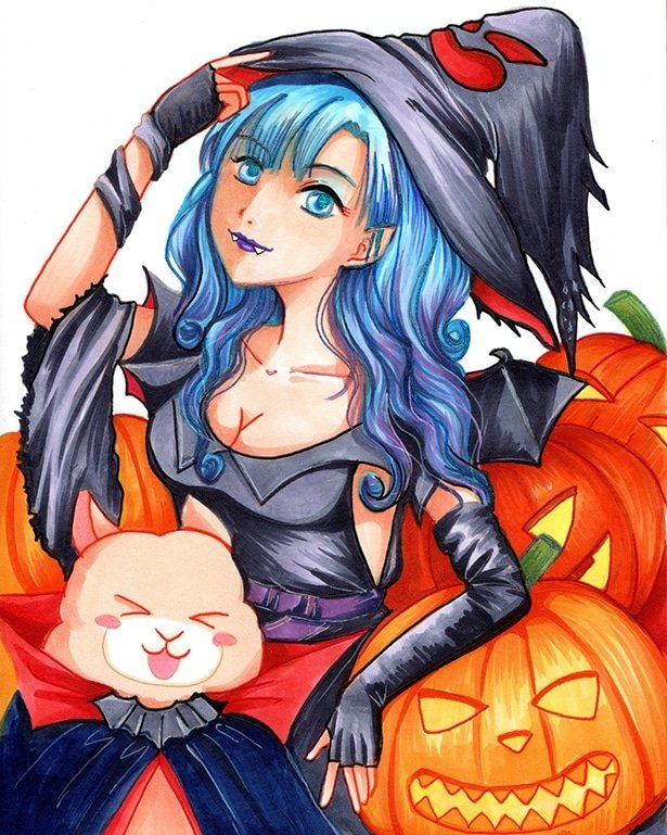 ComixPandora's tweet photo. Spooky, Spooky Halloween!🎃🎃
Traditional artwork by Murasaki
Medium: Copic Ciao.

#originalart #copicmarkers #illustrationart #local #tradiotional #festival #halloween #alpaca #pumpkims #witch #fang #trickortreat #spooky https://t.co/WSL6U6sqa4