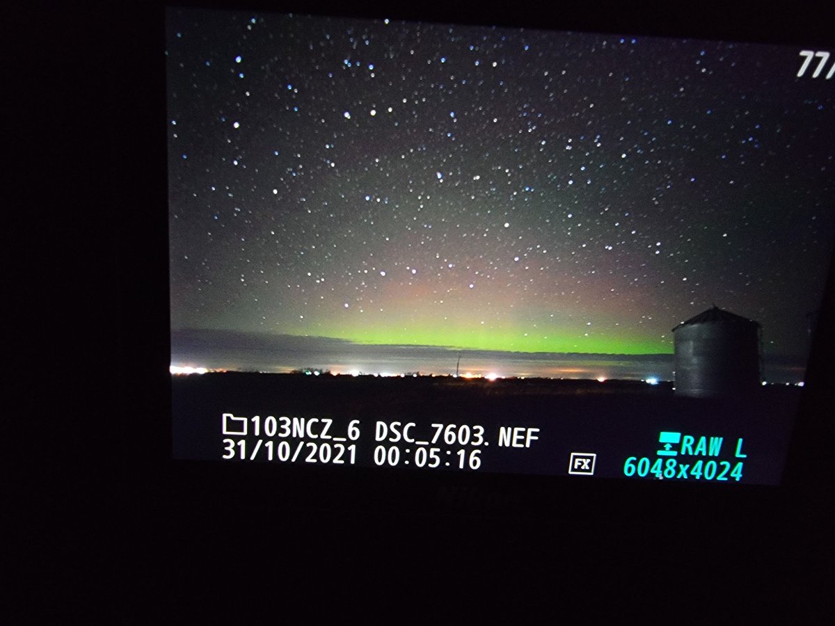 shannbil's tweet image. Nothing exciting yet! #aurora atm 11:06pm cst @TweetAurora #backofcamera #Saskatchewan