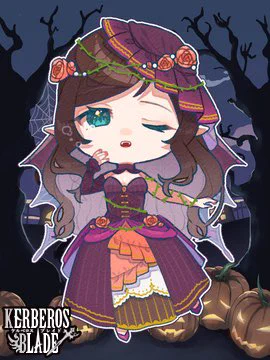 ハッピーハロウィン!ハロウィンSDイラスト公開されました!ご依頼ありがとうございました!『ケルベロスブレイド』(C)87*saku/トミーウォーカー #トミーウォーカー 