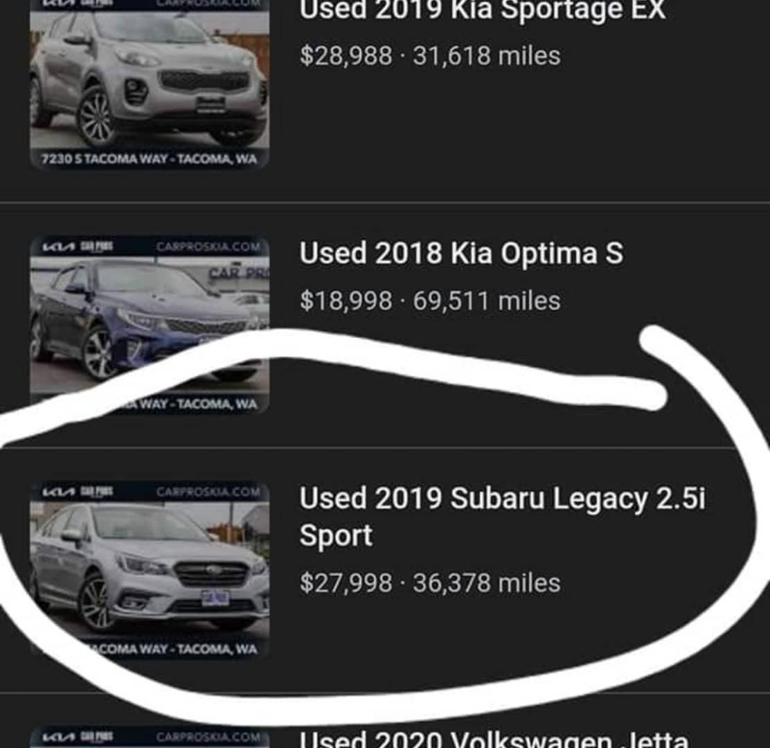 bradthemeizz's tweet photo. who's looking for Subaru that has never been driven in snow has 36,00 miles on it and is up-to-date on all the oil changes paid $840 for the 36,000 and 98$ for the 36,000 has 36,400 now https://t.co/2Z9A5nrA6m