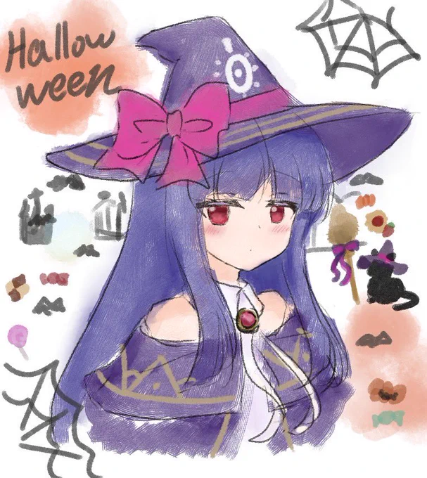 今日はハロウィンなので魔女雪美🐈‍⬛ 