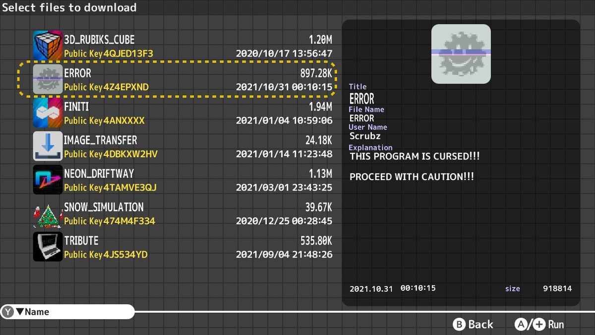 Scrubz_SB's tweet photo. PROCEED WITH CAUTION!!!

Key: 4Z4EPXND

#petitcom #smilebasic https://t.co/DJWMC1A0AW