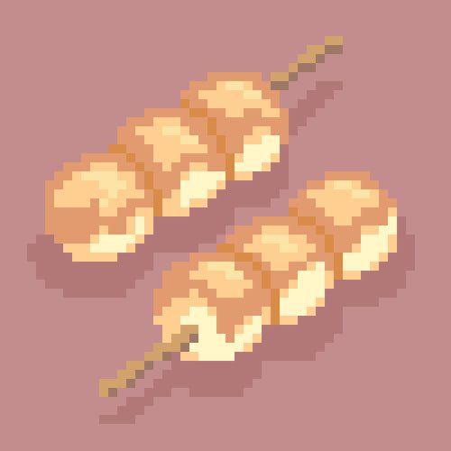 kleptoyade's tweet photo. *:.｡ #autumber ｡.:*

｡.:* Day 28 ～ mitarashi dango *:.｡
     ｡.:* みたらし団子 *:.｡

#ドット絵 #pixelart https://t.co/1UbnoMbzSw