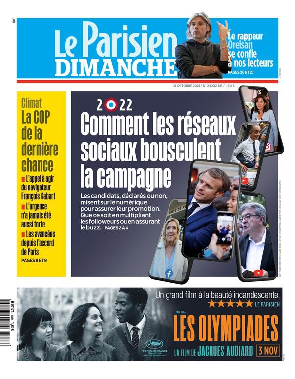 gaspardgantzer's tweet photo. Très bonne enquête à la Une du @le_Parisien et très bon sujet dont on parle aussi avec @laetitiakrupa dans notre podcast #ctoutcom sur @franceinfo
🎧🎧🎧
"Présidentielle 2022 : la campagne sur les réseaux sociaux, avec Hugo Travers" sur https://t.co/BfW2adBlrG via @radiofrance https://t.co/927rT6Oi2U