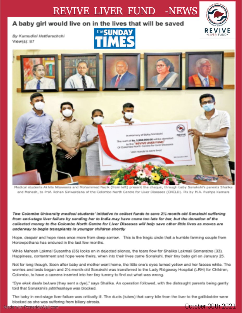 cncldragama's tweet photo. Inaugural donation to ‘REVIVE Liver Fund’ – an impressive act of leadership by University Students.

https://t.co/X0jsODVhZb https://t.co/Bi5vyUBKh3