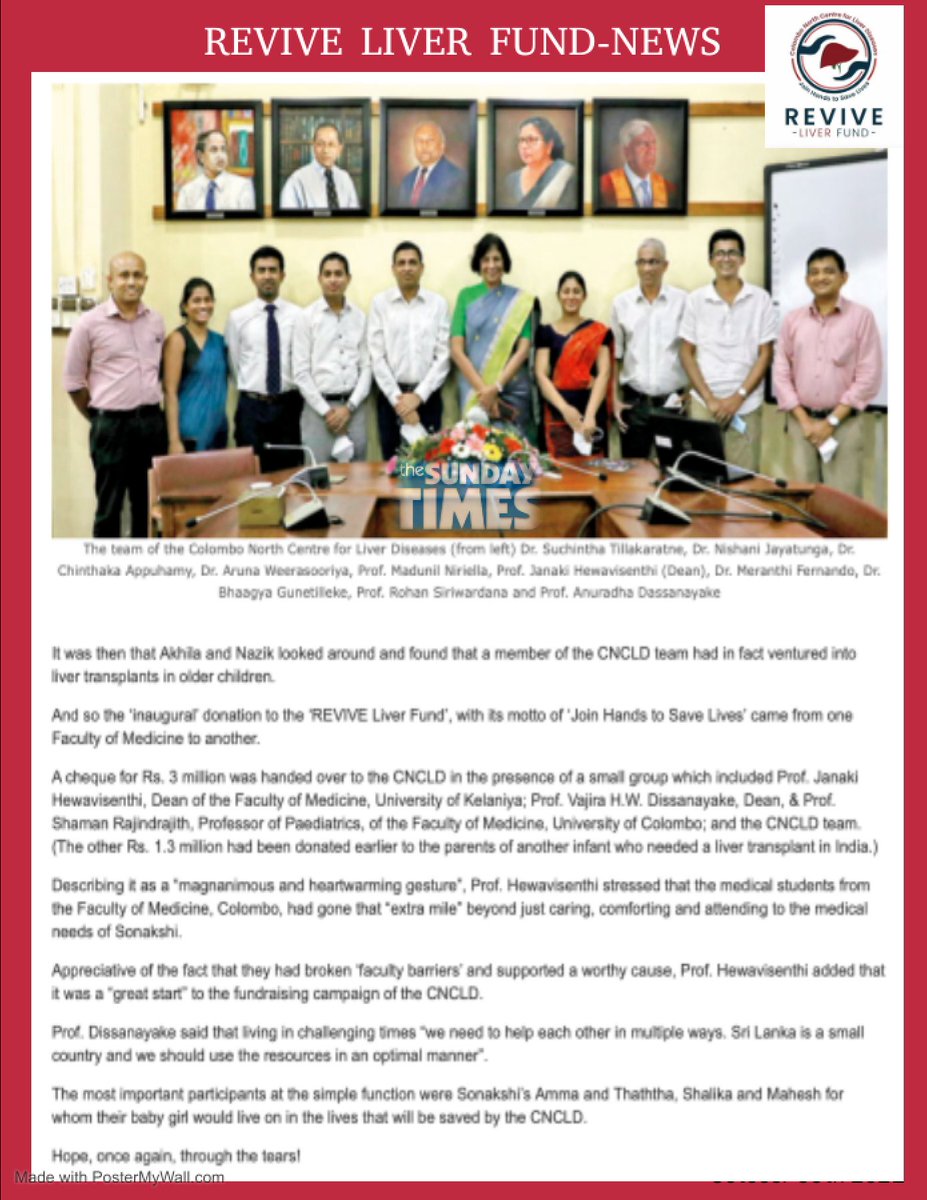 cncldragama's tweet photo. Inaugural donation to ‘REVIVE Liver Fund’ – an impressive act of leadership by University Students.

https://t.co/X0jsODVhZb https://t.co/Bi5vyUBKh3