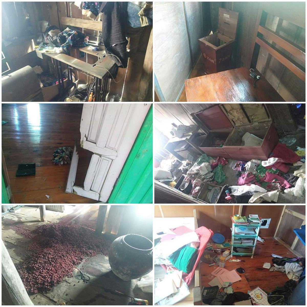 SAC terrorists stormed the houses in ThuPe village, Kalay-Falam road in Falam Tsp, confiscated their furnitures &amp; killed over 100 chickens &amp; took pigs in a car reportedly. #FreezePaymentsToJunta    #Oct31Coup   #WhatsHappeningInMyanmar