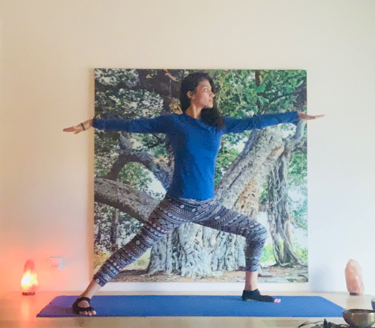 YogaWithMeenaG's tweet photo. “The true warrior isn’t immune to fear. She fights in spite of it.”
#Warrior1 #Warrior2 #ReverseWarrior https://t.co/njJ7mvTeFB