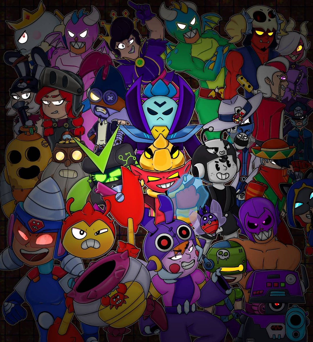 FINALLY
THIS DRAWING COST ME ALL MONTH
I hope like it :'D
🎃 Happy Halloween 🎃
#BrawlStars #Brawloween #BrawlStarsArt <a href="/BrawlStars/">Brawl Stars</a>