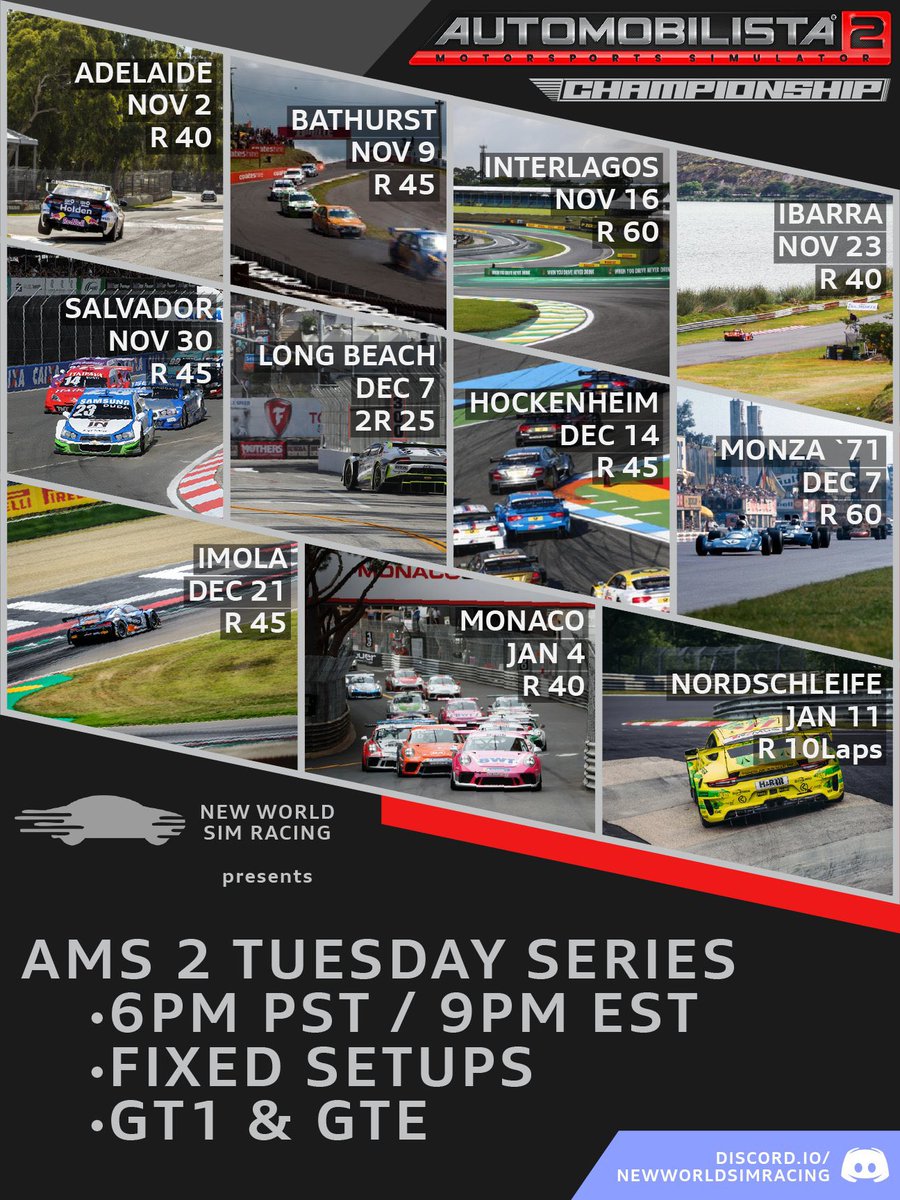 NWSimRacing's tweet image. Tuesday it begins @ReizaStudios #ams2 #simracing