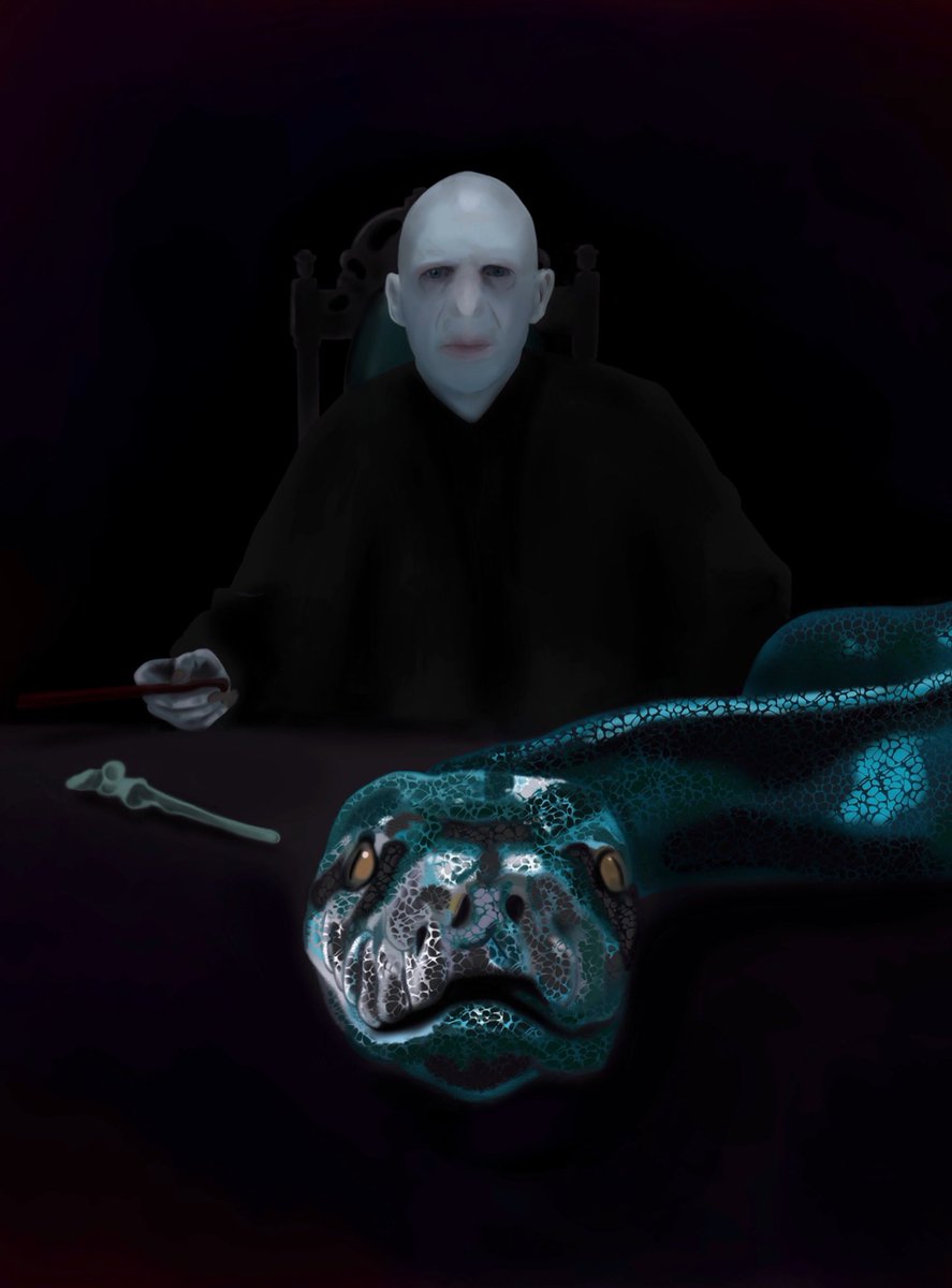 chapitanp's tweet photo. Day 30 SLITHER from”Harry Potter and the Deathly Hallows - Part 2”
#inktober2021 #inktober #inktober2021day30 #HarryPotter #nagini #voldemort #FANART #digitalart #drawing https://t.co/tZWoGzzZnN