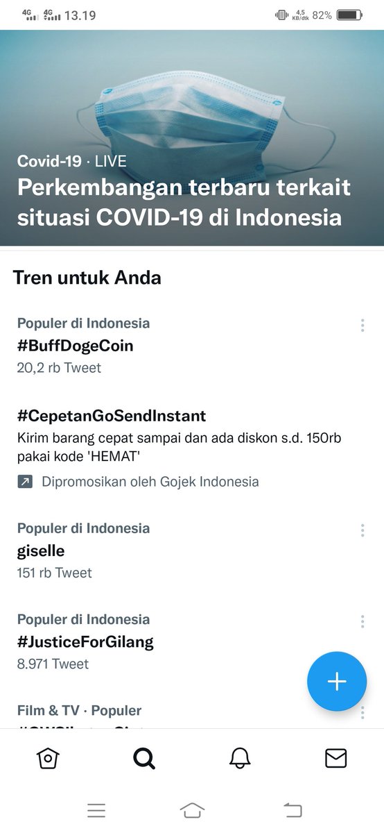 Aji21guns's tweet photo. really crazy @buffdogecoin trending #1 in #Indonesia. let's burn your spirit army #BuffDogeCoin. together we are stronger and can reach the highest point. 🤩🤩
@kaptencrypto707
@anggaandinata @ArnoldPoernomo
#buffdogecoinarmy 
#Crypto #GateIo #CryptoNews #BSC #HOTBIT #WHALEALERT https://t.co/uDu6GaPfFU