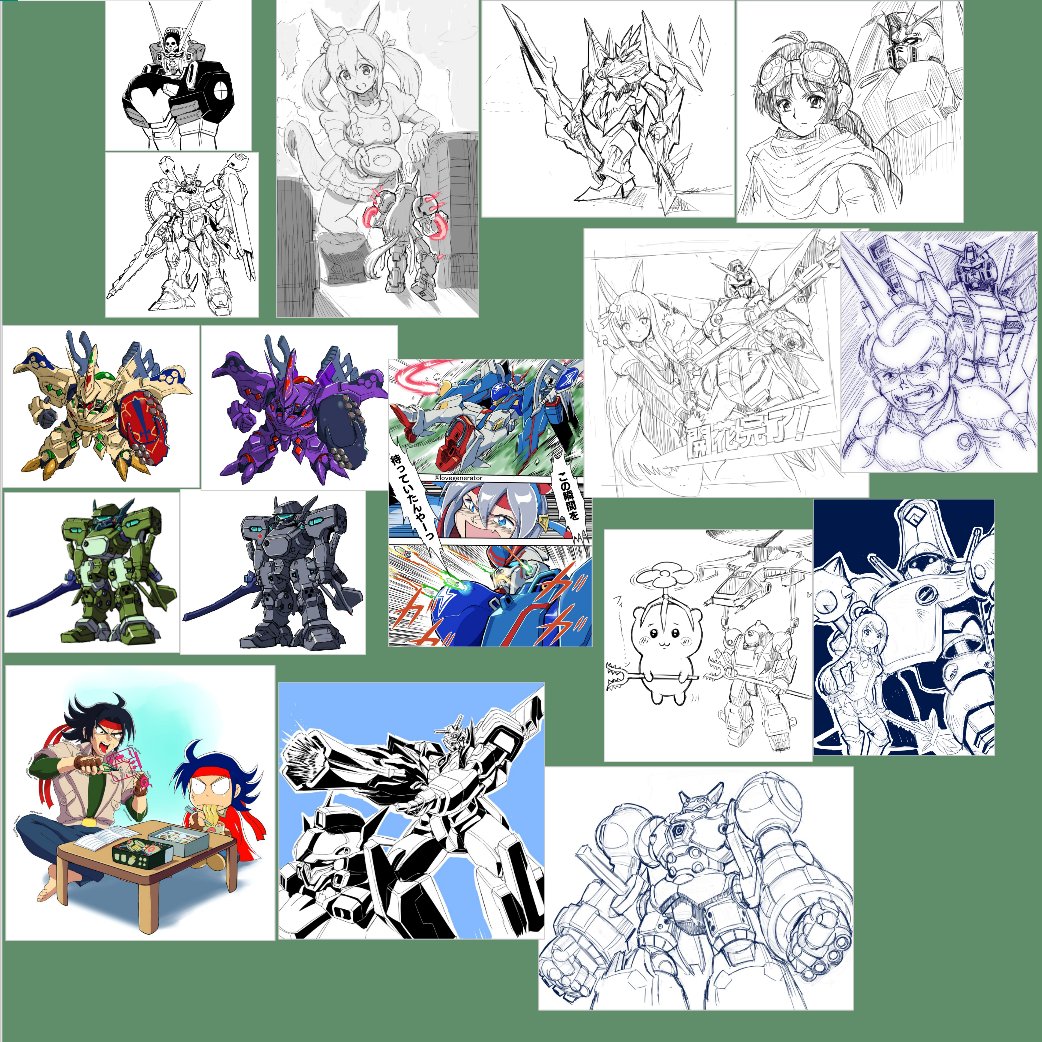 #今月描いた絵を晒そう けっこう描いた 