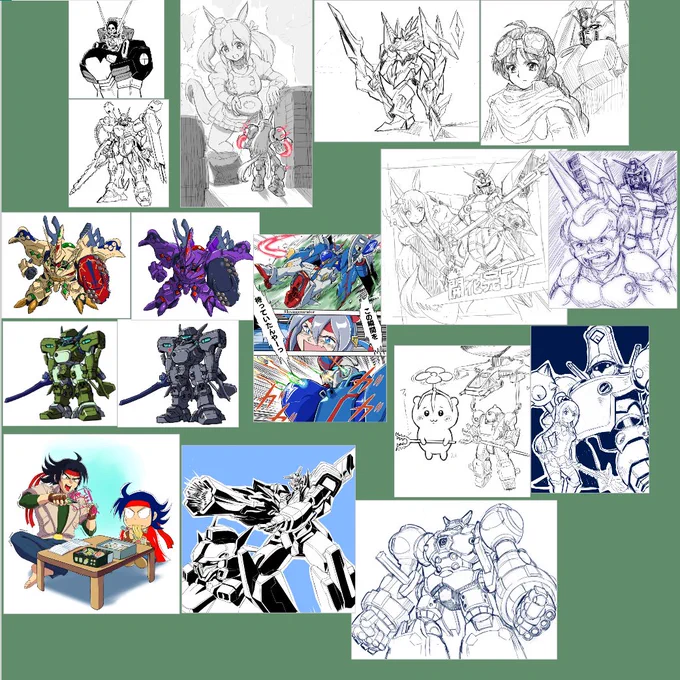 #今月描いた絵を晒そう けっこう描いた 