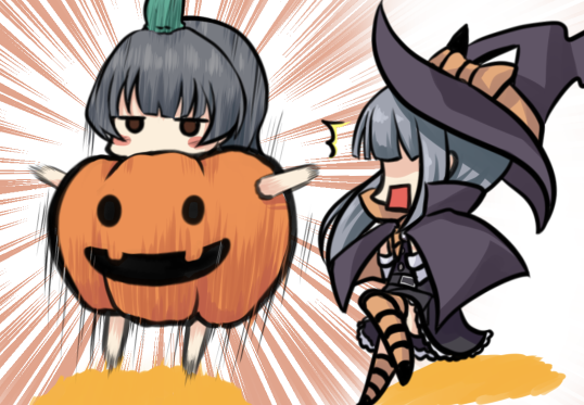 #今月描いた絵を晒そう 
ハロウィンいっぱい 