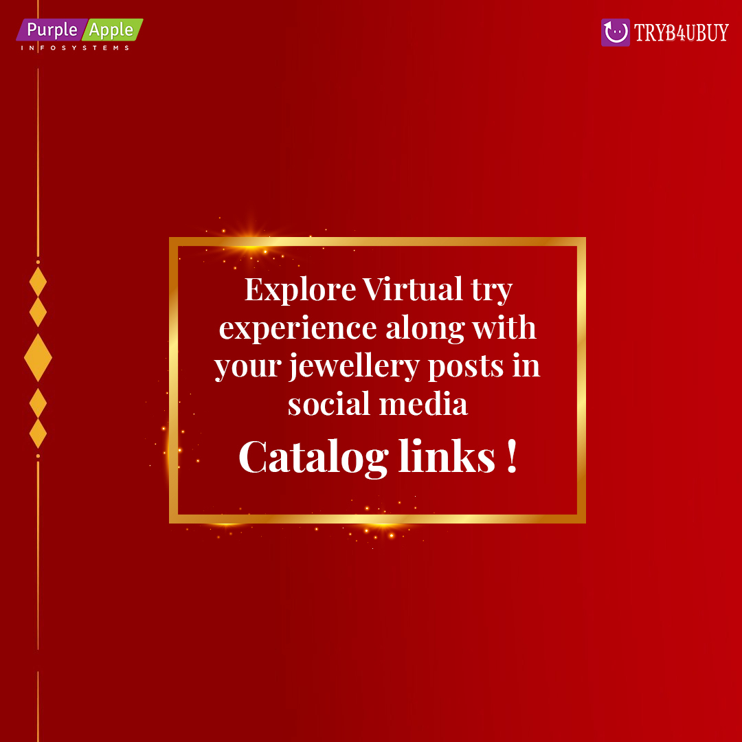 Prefer Virtual Try solution instead of physical stores
#jewellerycare
#pearls
#augmentedreality
#VirtualTryJewellery
#Tryjewellery
#Tryon
#Purpleappleinfo
#purpleapple
#TRYb4uBUY