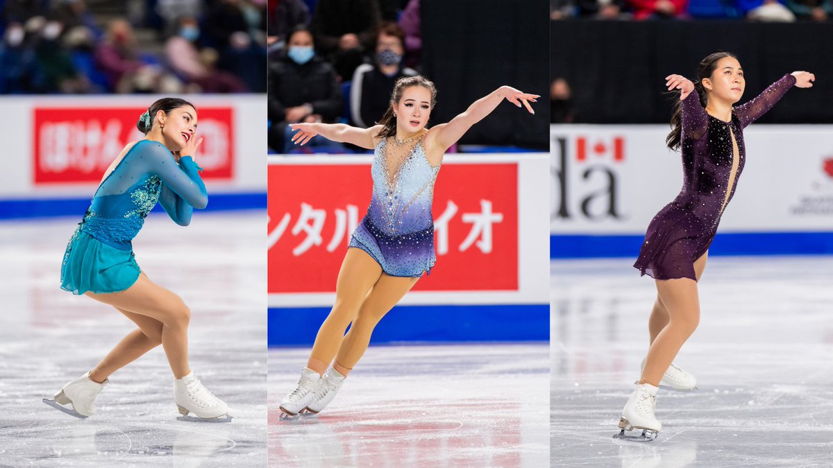 SkateCanada's tweet photo. 🇨🇦 ⛸️ Women’s final results / Résultats finaux des femmes:
8. Madeline Schizas, 186.56
11. Emily Bausback, 159.88
12. Alison Schumacher, 151.19
📸 @DanielleEPhoto
#SCI21 #IPC21 #CreatingHistory #CréerlHistoire https://t.co/Gh0ADYfO0q