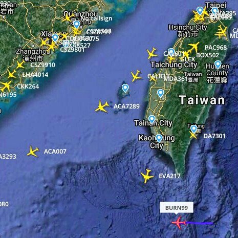JohnBasham's tweet photo. BREAKING: The @usairforce WC-135W 61-2667 #ConstantPhoenix Callsign #Burn99 Has Spent About 6 Hours In The South #China Sea Near #Taiwan Today &amp; Is Now Exiting The Area.
This Aircraft Is A "Nuke Sniffer" That Detects #Nuclear Weapons &amp; Materials. https://t.co/2zqJCiUseO