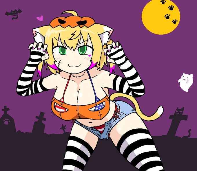 いたずらしかあるまい…🐾🎃🐾
 #あぐあーと 