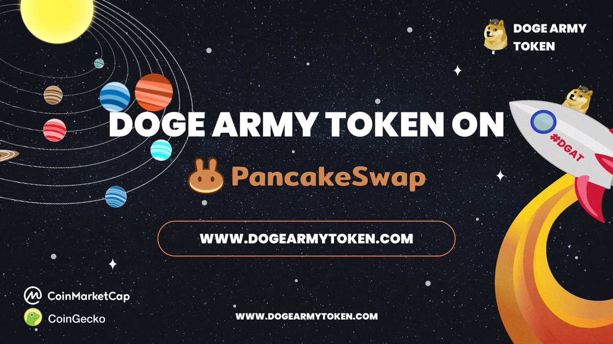 InfinityGems07's tweet photo. 🚀 DGAT about to Explode!! 🚀

Don’t miss out on @Doge_Army_Token !! 🪖 A real hidden Doge GEM!! 

🎯 Team Doxxed
🌎 Giving back to community + Giveaways

X4 since launch and great fanbase check out their social media! 

🌎 https://t.co/j9FbvaHiLG 🌎
💬 https://t.co/rdkBWLWqPY 💬 https://t.co/NE5tMzwe8i