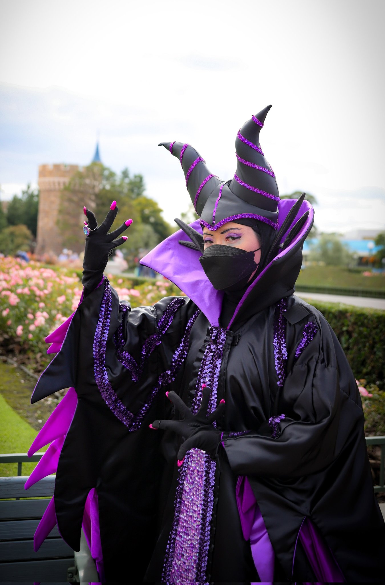 ディズニーヴィランズ マレフィセント 仮装 コスプレ Dハロ
