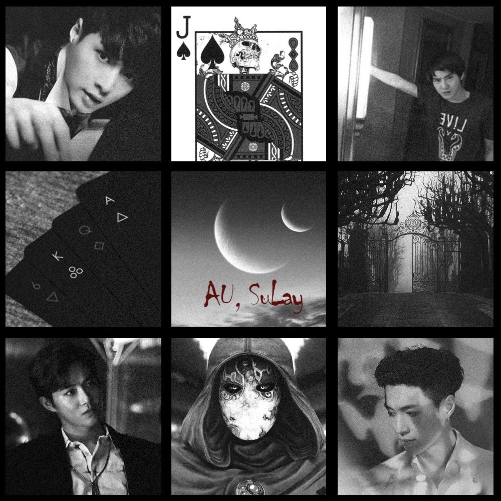 AnastasiaStaska's tweet photo. #AU #EXO #Lay #SuHo #YiXing #JunMyeon #LayHo #SuLay #LayMyeon #Halloween
AU, Лей - Пиковый валет, он как пиковая дама появляется только в зеркале, только нужно позвать. Но Вальта никто не зовет, пока СуХо не решил сыграть в детские страшилки. https://t.co/NC49GNm7dJ