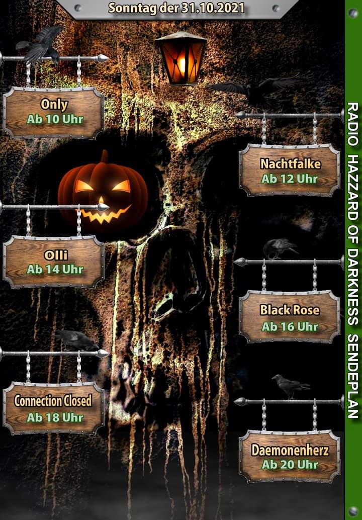 RadioHoD's tweet photo. #Sonntag #Sunday #Hallowen #Party
Ab 10 Uhr: "HOD Halloween" Mod: Only
Ab 12 Uhr: "HOD Halloween" Mod: Nachtfalke
Ab 14 Uhr: "HOD Halloween" Mod: Olli
Ab 16 Uhr: "HOD Halloween" Mod: Black Rose
Ab 18 Uhr: "HOD Halloween" Mod: CoClosed
Ab 20 Uhr: "HOD Halloween" Mod: Daemonenherz https://t.co/SzgkovXnBb
