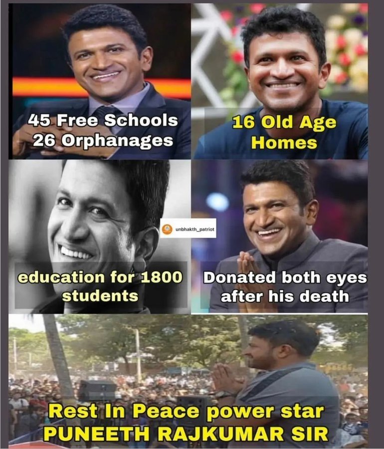 Muthudon12's tweet image. இருந்தாலும் மறைந்தாலும் பேர் சொல்ல வேண்டும்..
இவர் போல யார் என்று 
ஊர் சொல்ல வேண்டும்.
#PuneethRajukumar